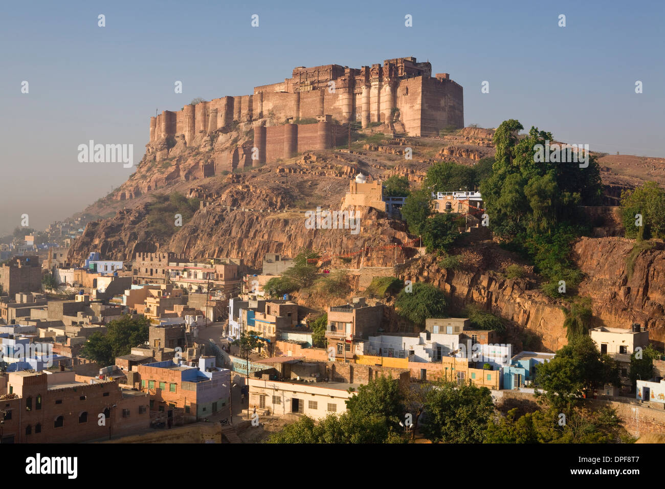 Meherangarh Fort, Jodhpur (die blaue Stadt), westlichen Rajasthan, Indien, Asien Stockfoto