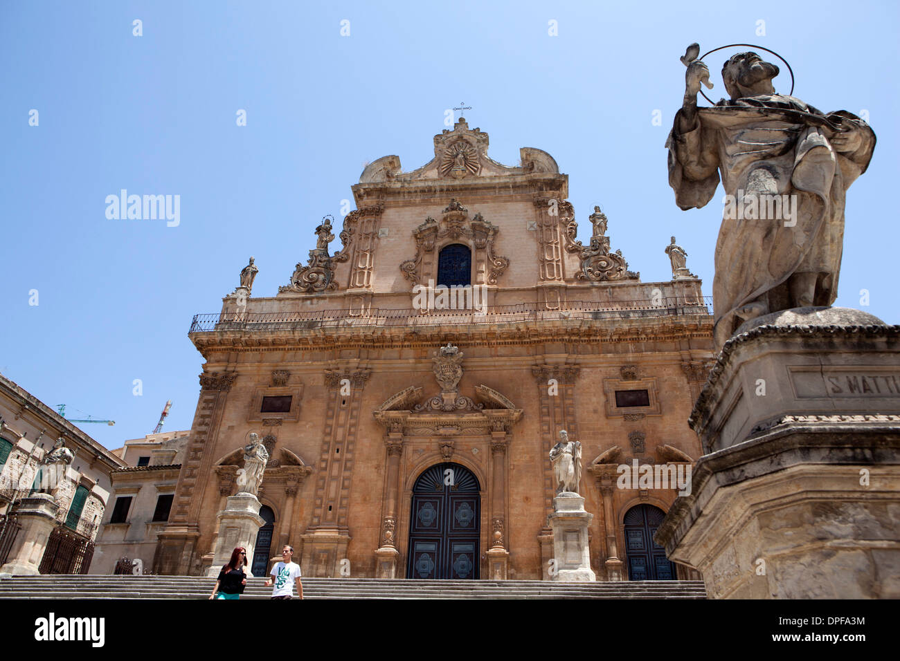 Die Kirche von Santa Maria del Soccorso, Modica, Sizilien, Italien, Europa Stockfoto