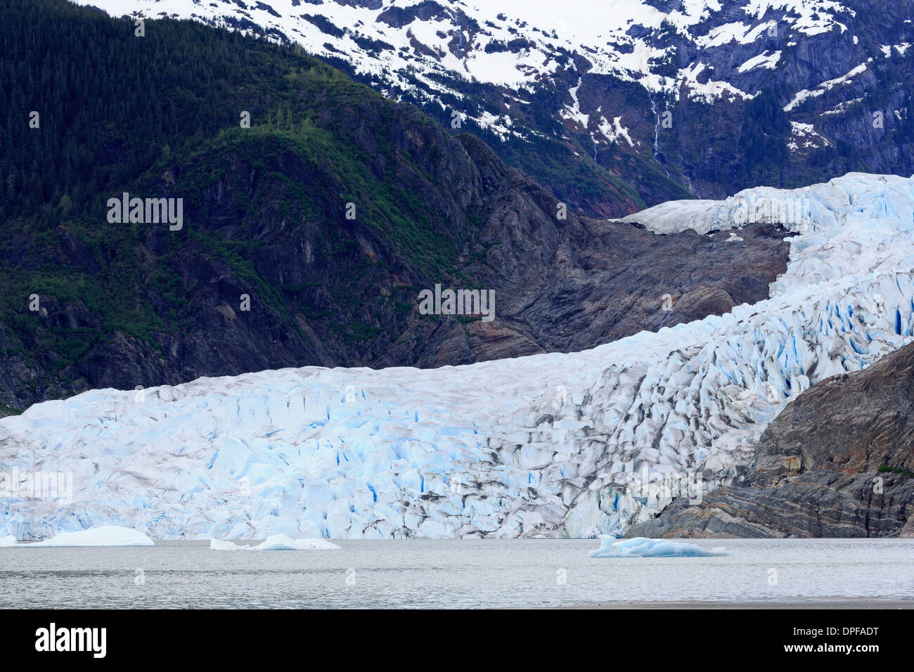 Mendenhall-Gletscher, Juneau, Alaska, Vereinigte Staaten von Amerika, Nordamerika Stockfoto
