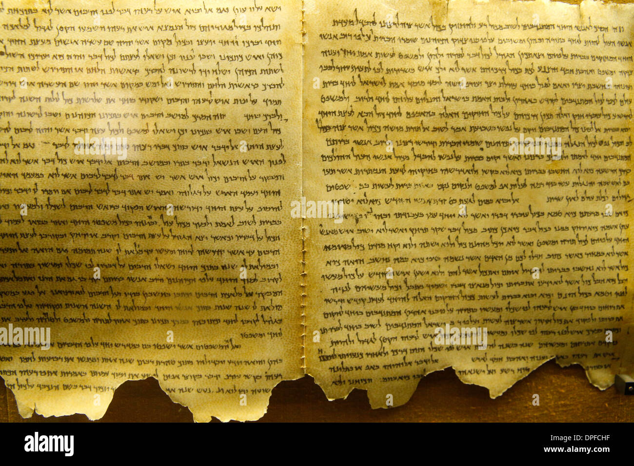 Schriftrollen vom Toten Meer, Qumran, Israel, Nahost Stockfoto