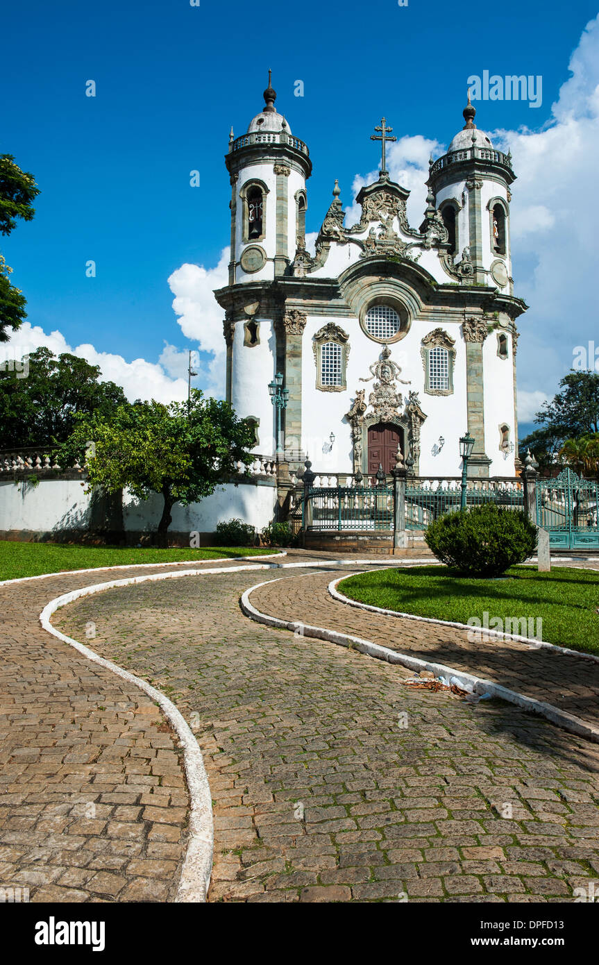 Kirche von São Francisco de Assis in São João del Rei, Minas Gerais, Brasilien, Südamerika Stockfoto