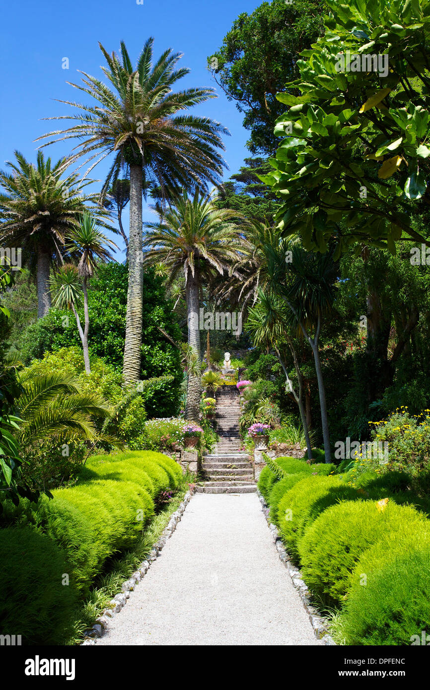 Neptuns Schritte, Klostergarten, Insel Tresco, Isles of Scilly, Vereinigtes Königreich, Europa Stockfoto