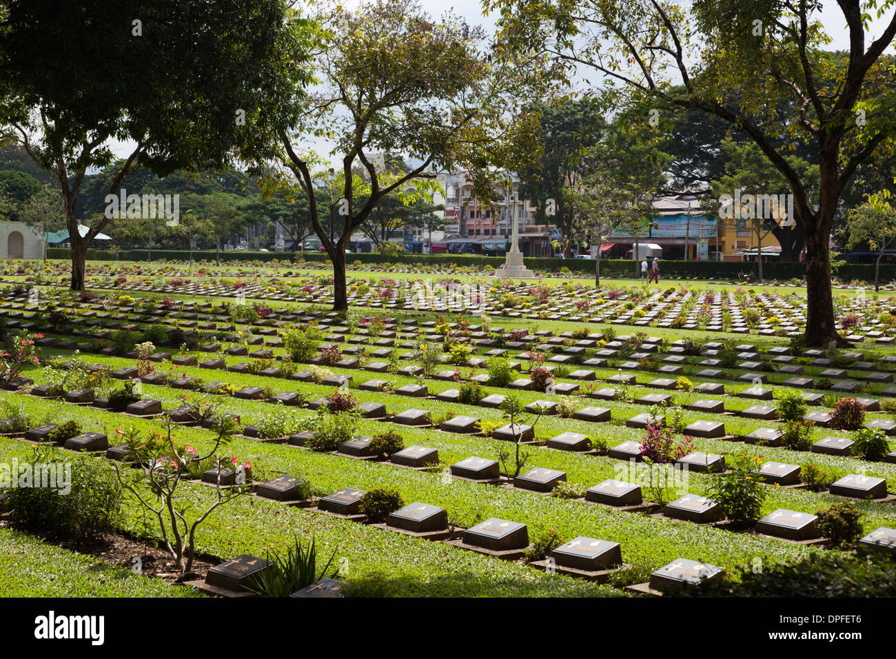 Kanchanaburi Krieg Krieg 2 Friedhof, Kanchanaburi, Zentral-Thailand, Thailand, Südostasien, Asien Stockfoto