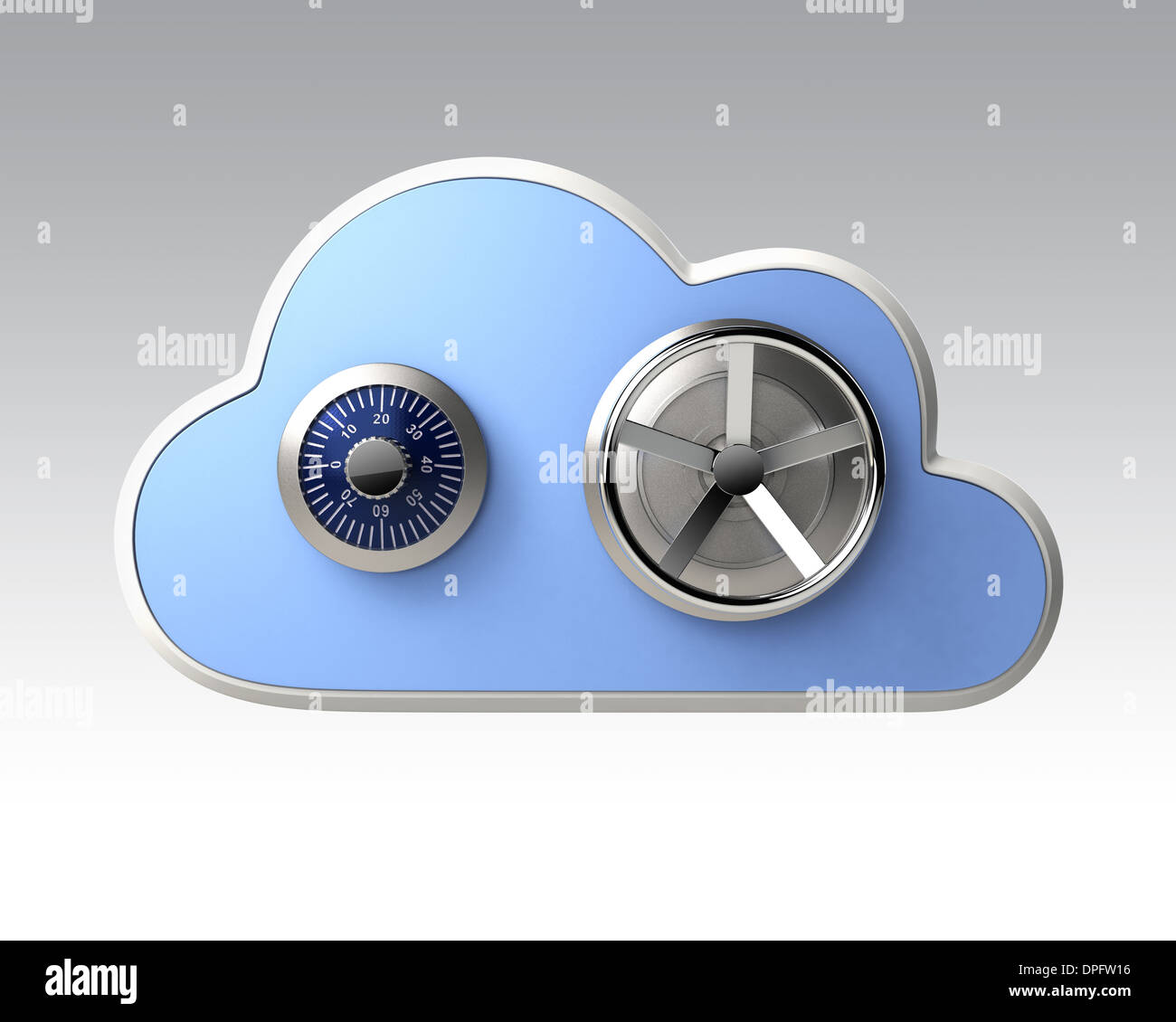 Cloud computing Security-Konzept Stockfoto