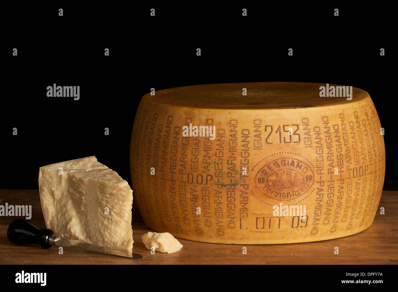 Parmigiano Reggiano, Käse, Lebensmittel, Italien Stockfoto