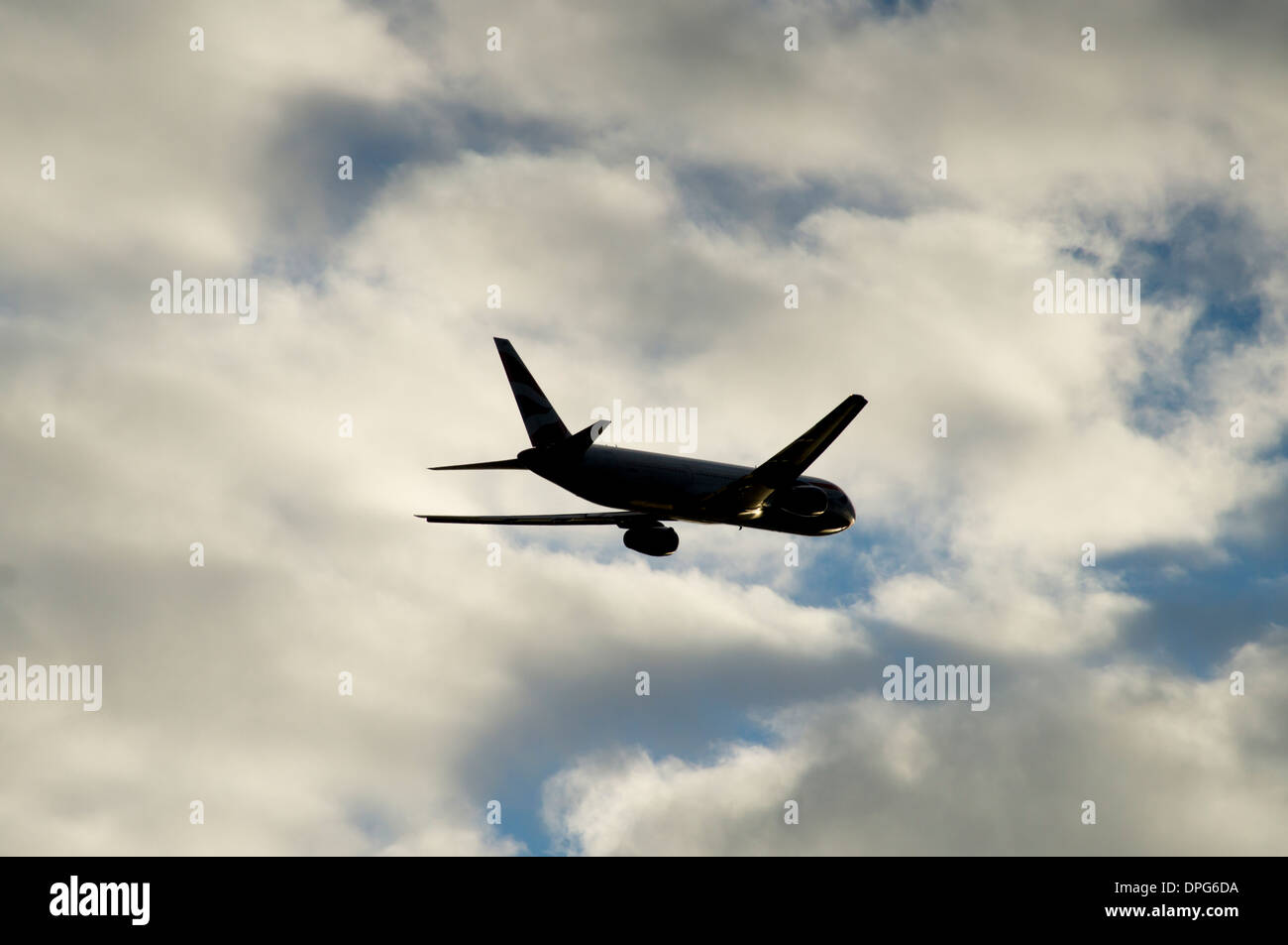 Flugzeug stürmischen Stockfoto Flugzeug stürmischen Stockfoto