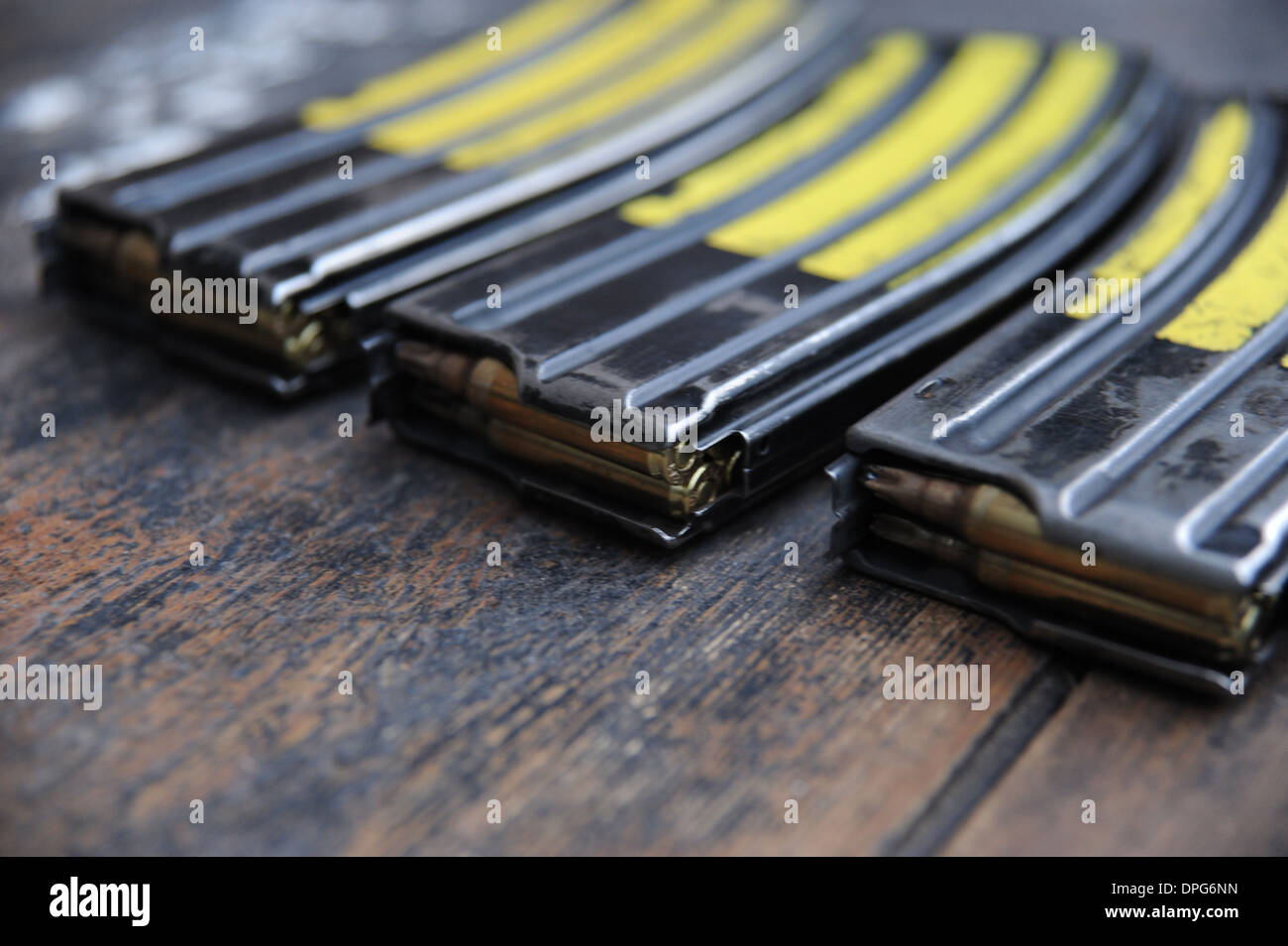 5, 56mm, leer, Runde,, Munition Munition Munition Schwarzpulver Munition Kugeln Bombe Raketen Schalen Munitionskisten Afghanistan 5,56 m Stockfoto