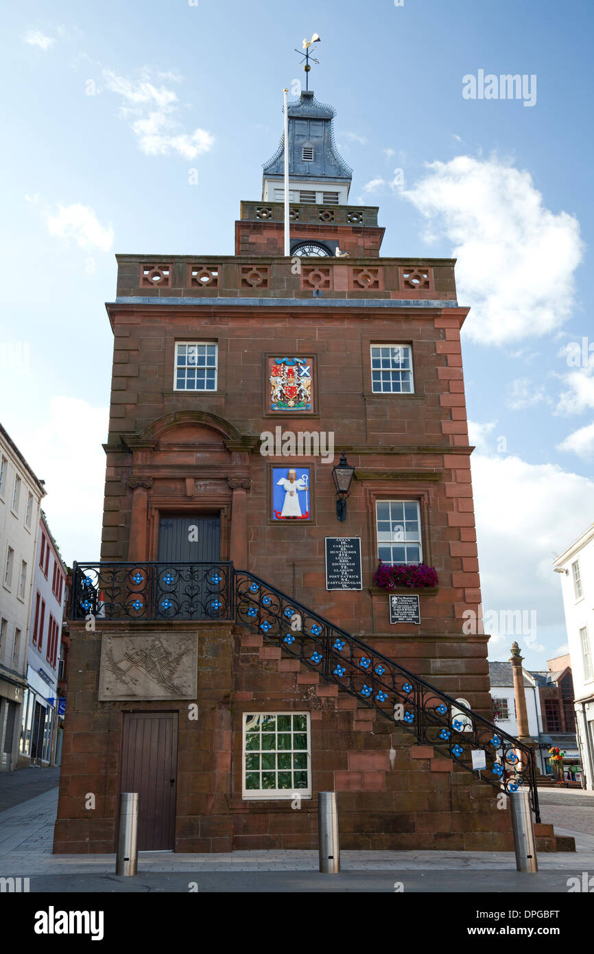 Der Mitte Kirchturm, Dumfries Stockfoto