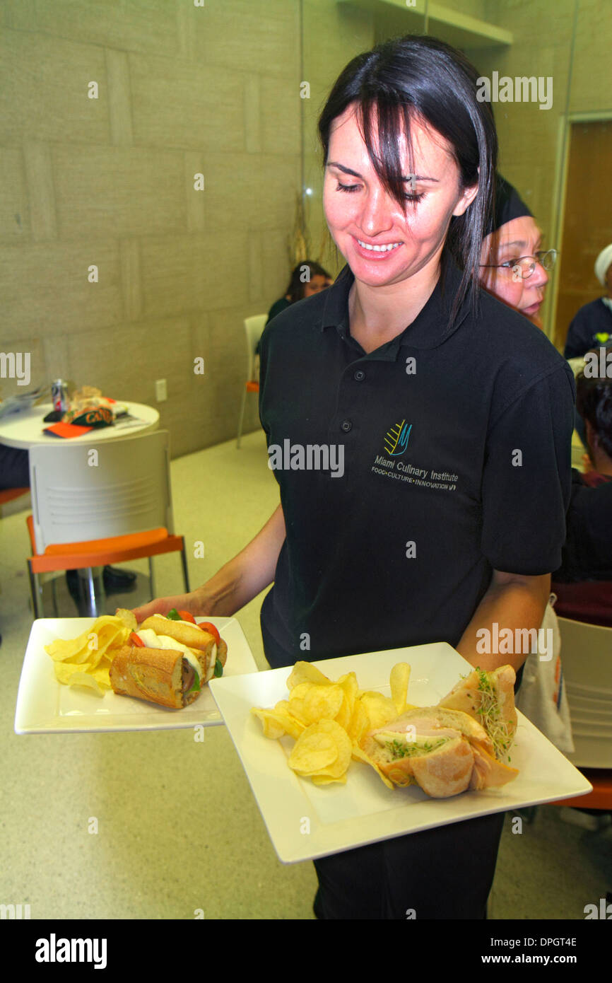 Miami Florida, Miami Dade College, Miami Culinary Institute, Schule, Restaurant Restaurants Essen Essen Essen essen Café Cafés Bistro, Studenten educ Stockfoto