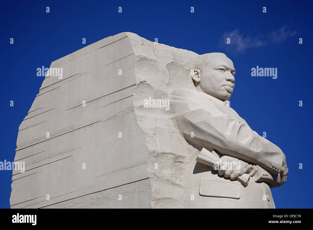 Der 30-Fuß-Skulptur und Denkmal des MLK, Martin Luther King Jr. der Zivilrechte Führer auf der National Mall in Washington, D.C. Stockfoto