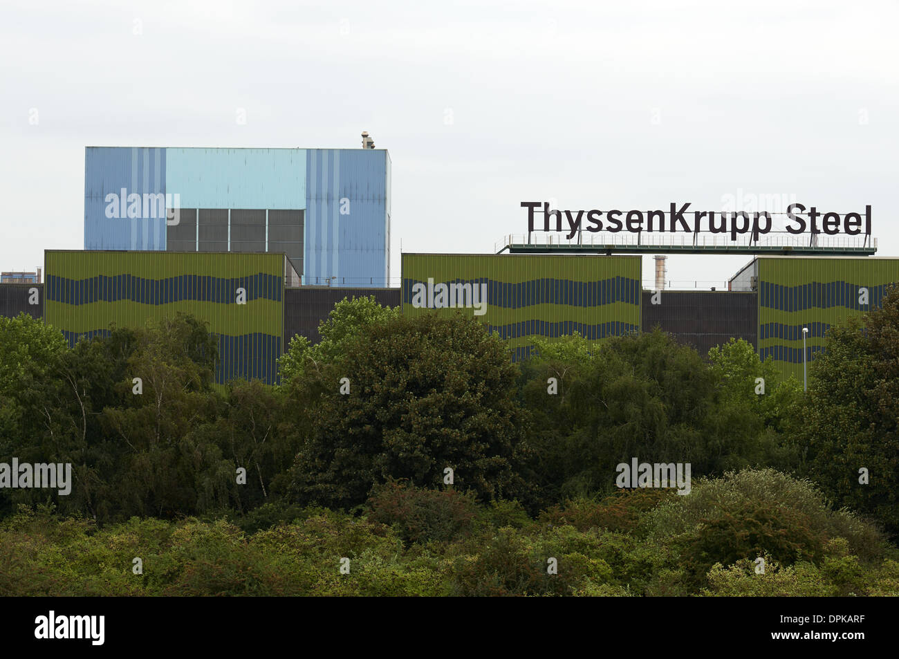 ThyssenKrupp Stahl-Fabrik Stockfoto