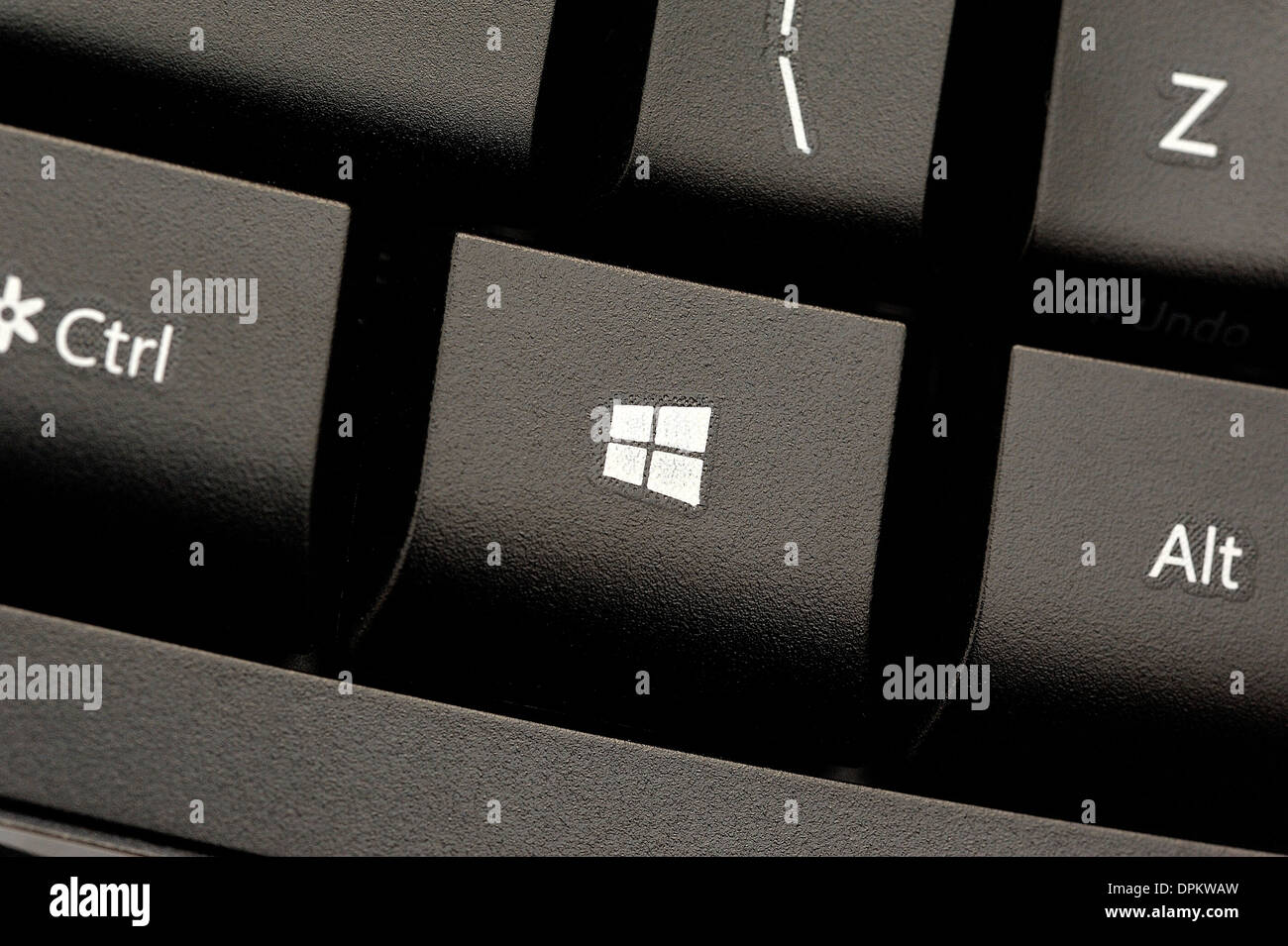 Windows Shortcut-Taste auf einer Standardtastatur Stockfoto