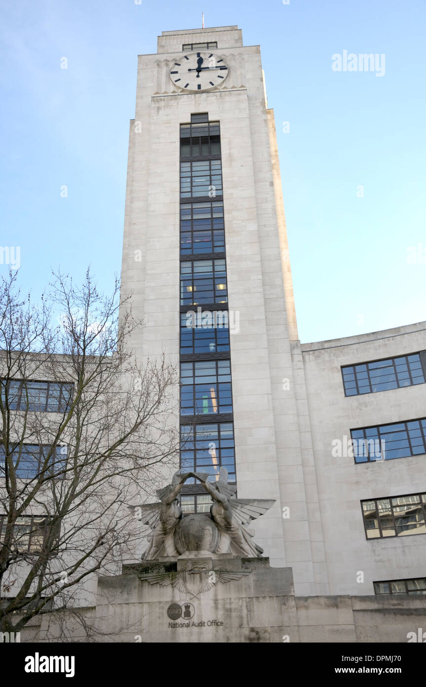 London, England, Vereinigtes Königreich. National Audit Office (NAO) aufbauend auf Buckingham Palace Road. Stockfoto
