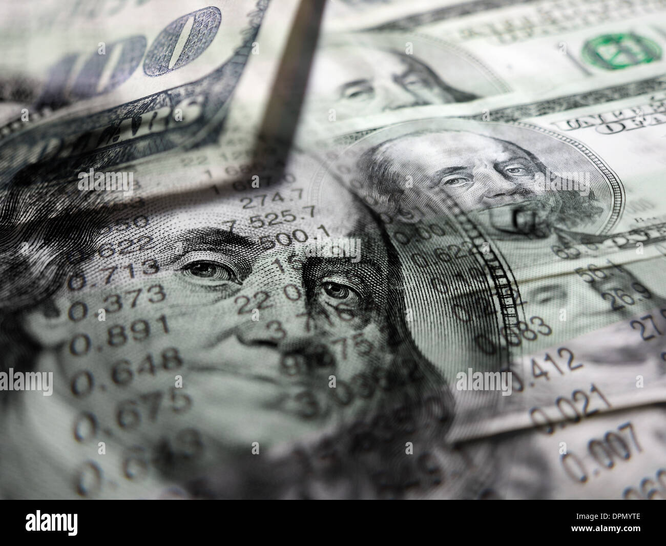 Amerikanisches Geld Stockfoto