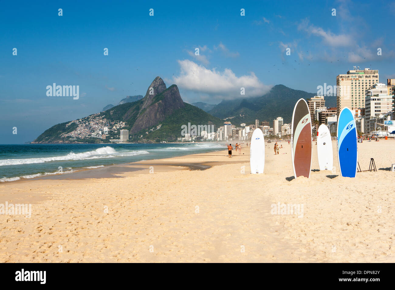 Ipanema Beach, Rio De Janeiro, Brasilien Stockfoto