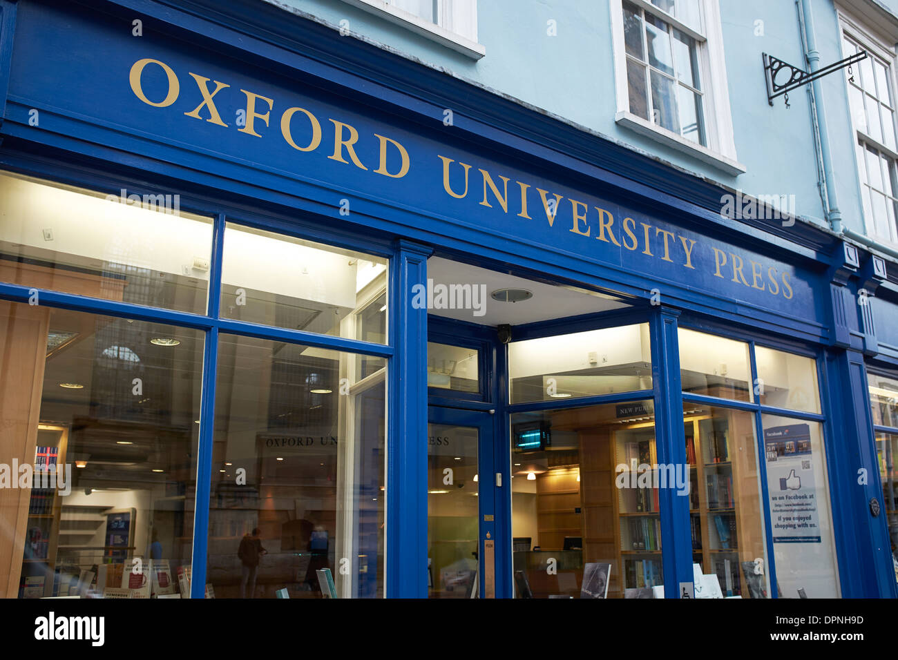 Oxford University Press Ladenfront im Stadtzentrum von Oxford Stockfoto