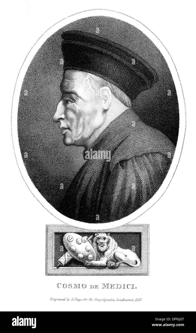 COSIMO DE MEDICI Stockfoto