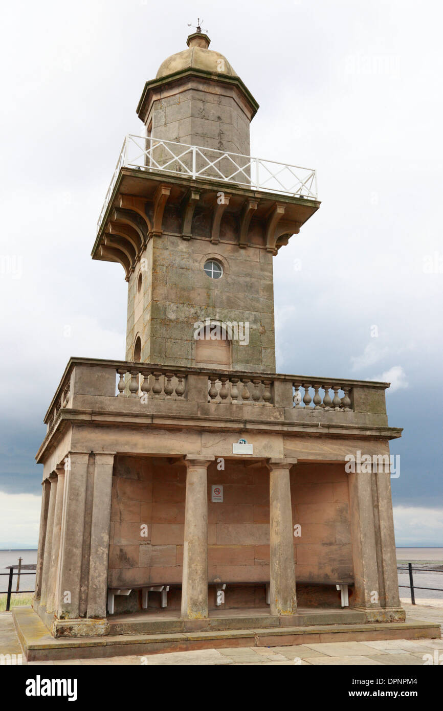 Der Strand Leuchtturm (auch bekannt als das untere Licht) ist eine 44-Fuß (13 m) hohen Sandstein Leuchtturm in Fleetwood Stockfoto Der Strand Leuchtturm (auch bekannt als das untere Licht) ist eine 44-Fuß (13 m) hohen Sandstein Leuchtturm in Fleetwood Stockfoto