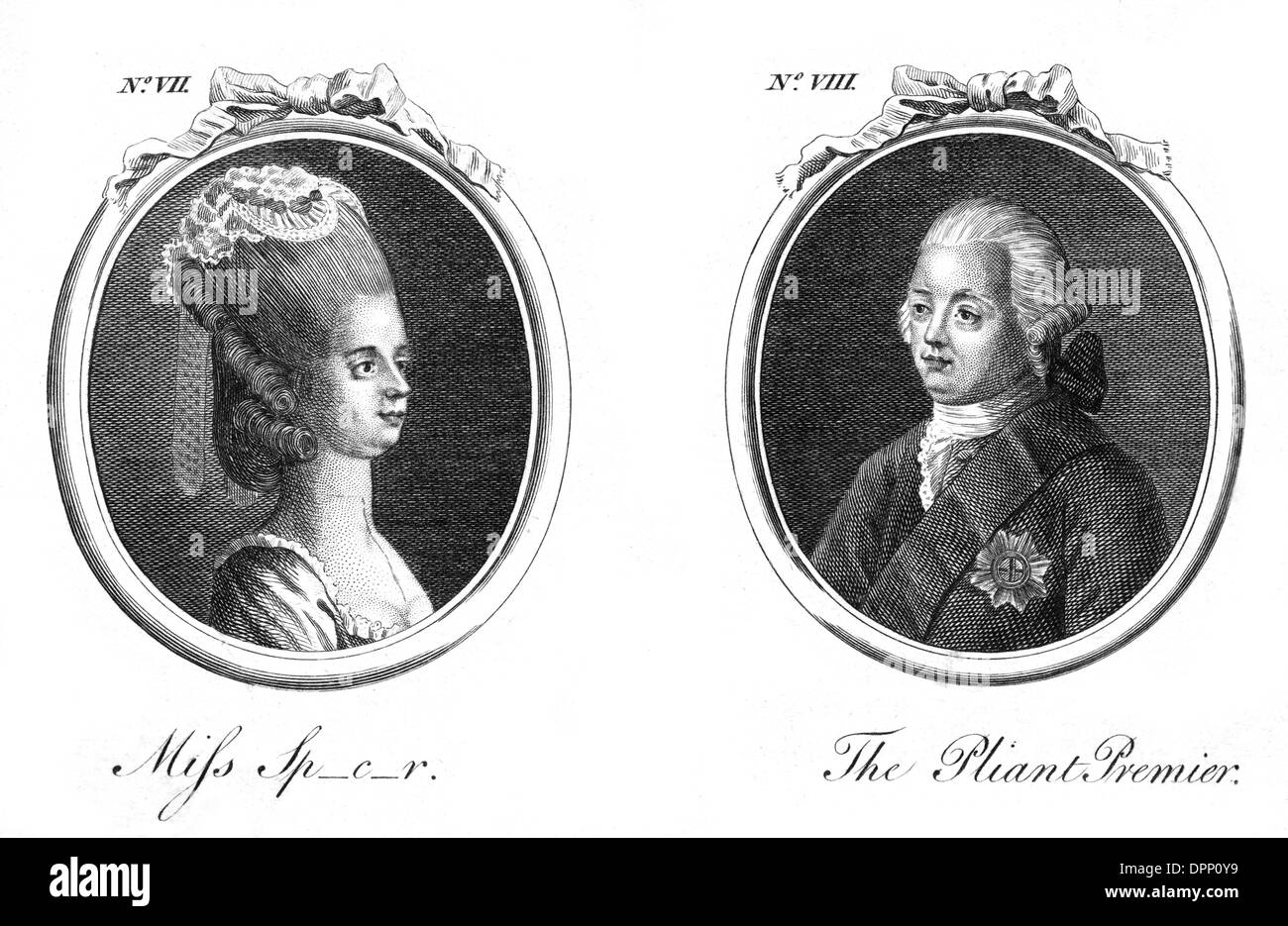 LORD NORTH UND FREUND Stockfoto