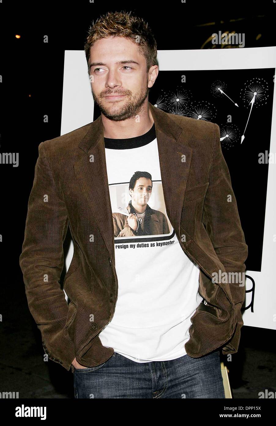 5. April 2006 - West Hollywood, Kalifornien, USA - TOPHER GRACE-. SIENNA BOUTIQUE-ERÖFFNUNG. WEST HOLLYWOOD, KALIFORNIEN -.04-05-2006-. NINA PROMMER / 2006.K47336NP. (Kredit-Bild: © Globe Photos/ZUMAPRESS.com) Stockfoto