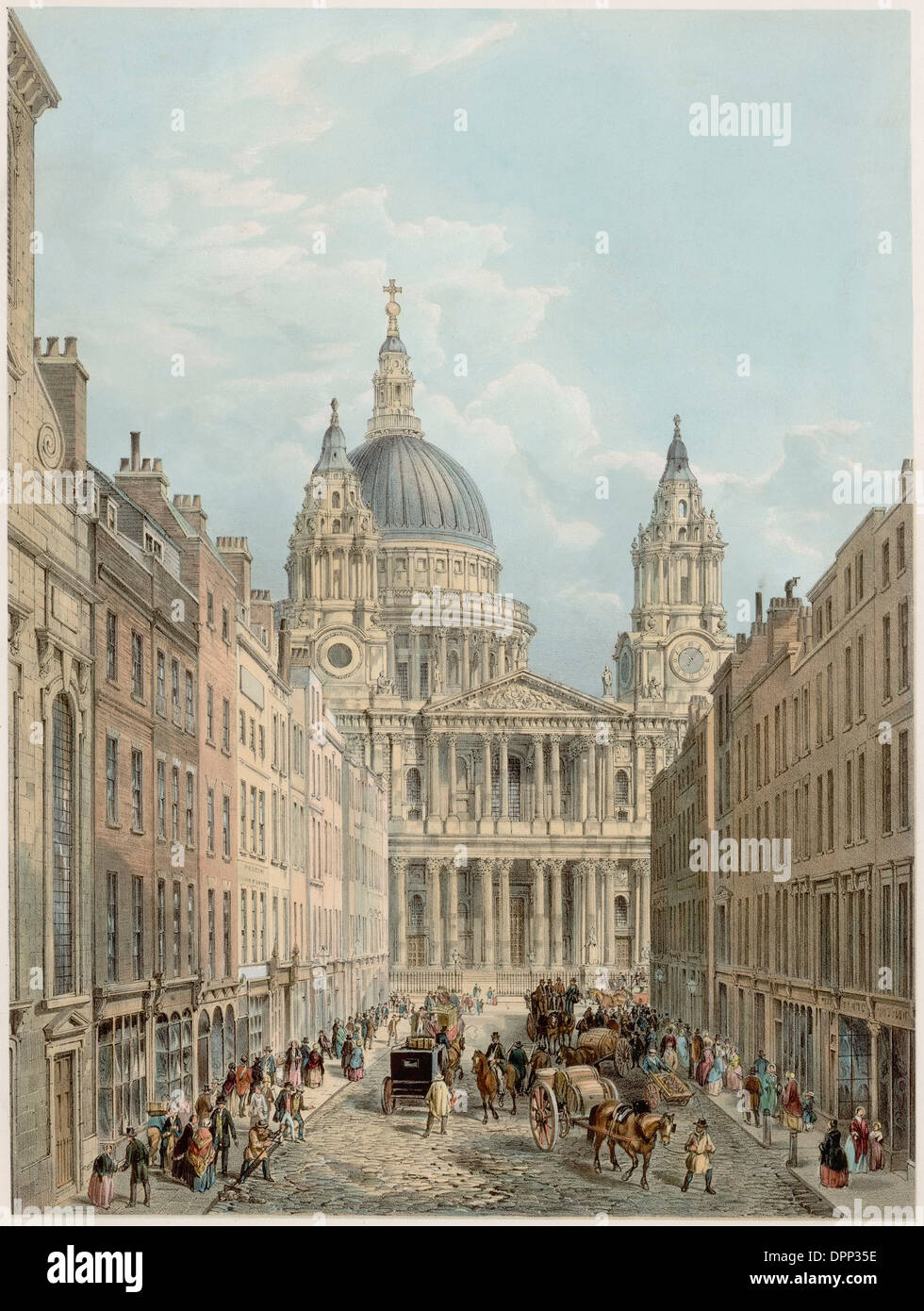 ST PAULS CA. 1850 Stockfoto