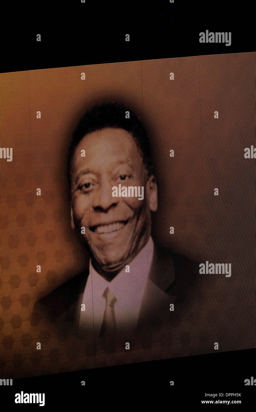 Zürich, Schweiz. 13. Januar 2014. Pele Fußball / Fußball: FIFA Ballon d ' or 2013 Gala im Kongresshaus in Zürich. © Enrico Calderoni/AFLO SPORT/Alamy Live-Nachrichten Stockfoto