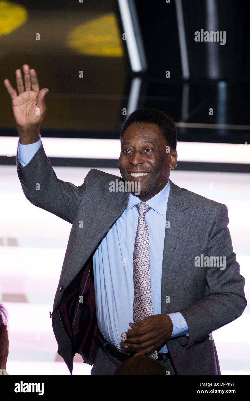 Zürich, Schweiz. 13. Januar 2014. Pele Fußball / Fußball: FIFA Ballon d ' or 2013 Gala im Kongresshaus in Zürich. © Maurizio Borsari/AFLO/Alamy Live-Nachrichten Stockfoto