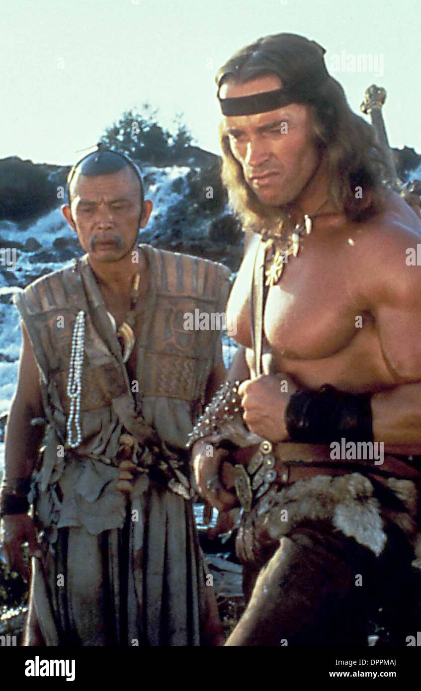 24. Juli 2006 - C0160. CONAN II: DER ZERSTÖRER. TV-FILM NOCH. VON MAKOIWAMATSURETRO GELIEFERT. MAKO IWAMATSU. MAKO. ARNOLD SCHWARZENEGGER. (Kredit-Bild: © Globe Photos/ZUMAPRESS.com) Stockfoto