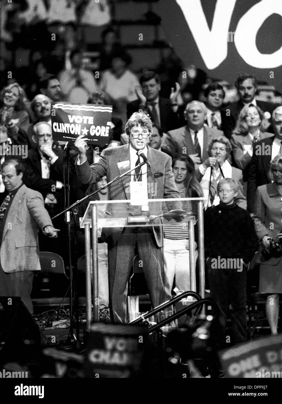 15. August 2006 - Richard Gere Kampagnen für Clinton / Gore in 1992 @meadowland in New Jersey  Bruce - Cotler (Kredit-Bild: © Globe Photos/ZUMAPRESS.com) Stockfoto