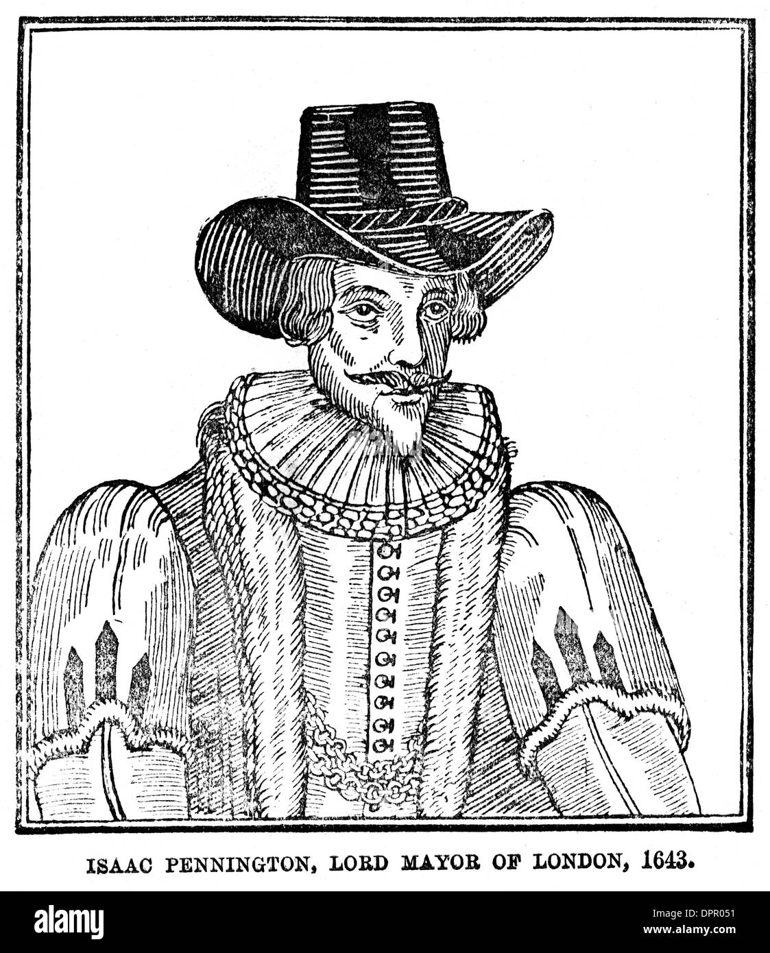 SIR ISAAC PENINGTON Stockfoto