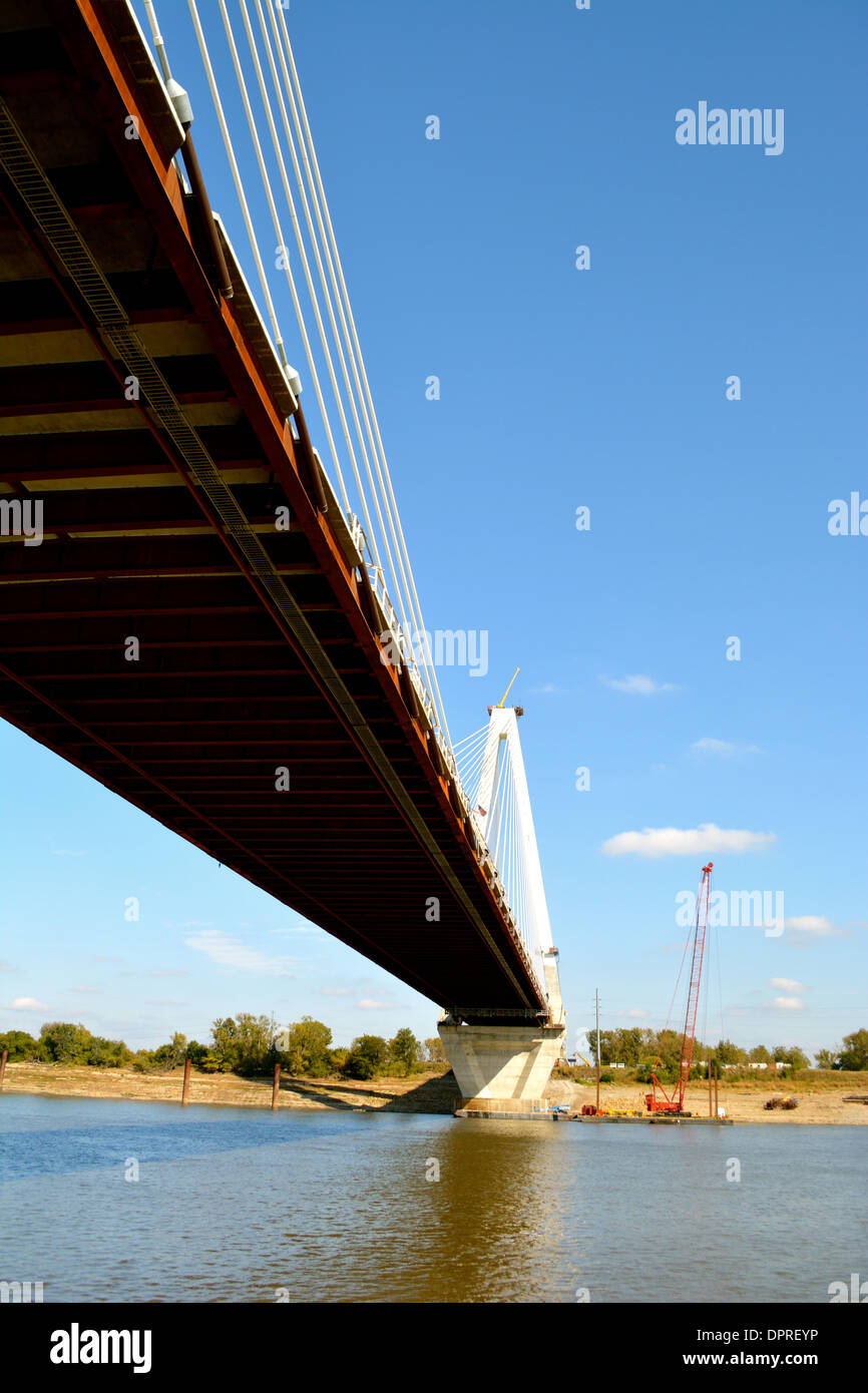 Fluss-Tour auf dem Mississippi River in St. Louis Missouri Stockfoto