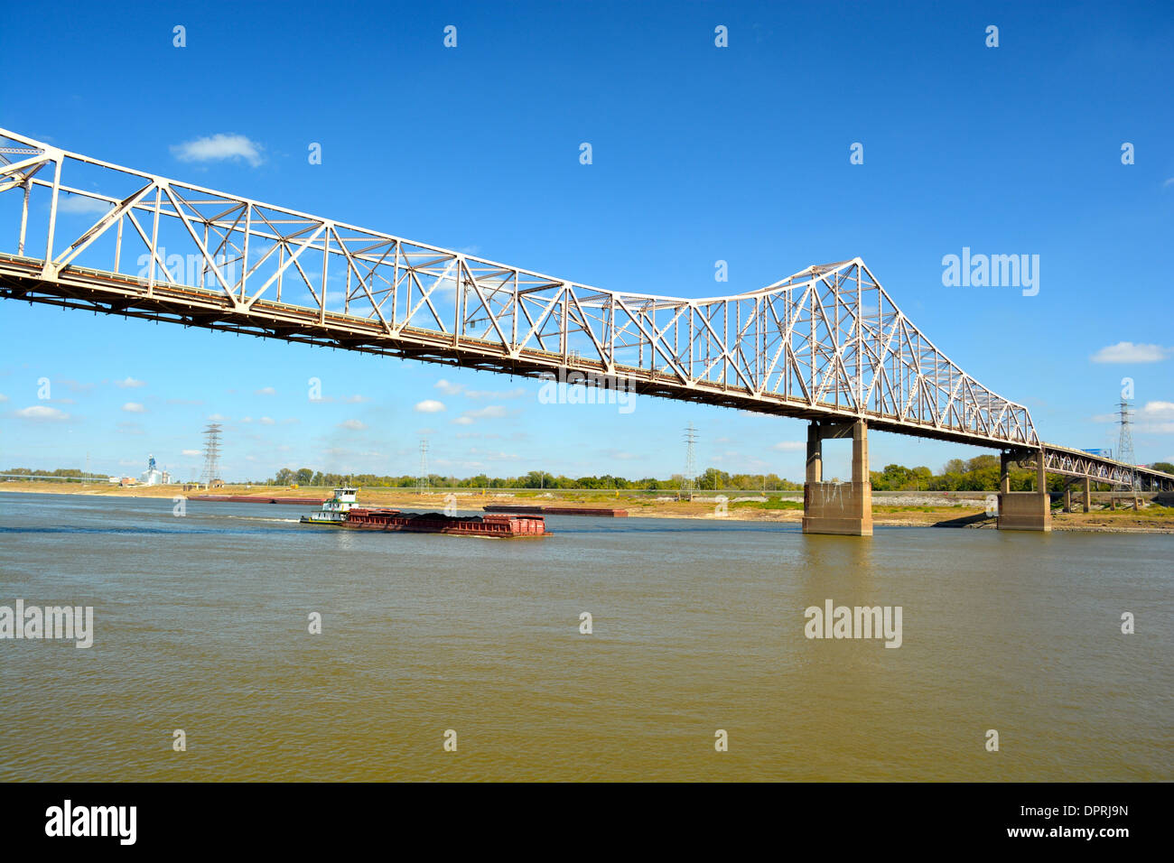 Fluss-Tour auf dem Mississippi River in St. Louis Missouri Stockfoto