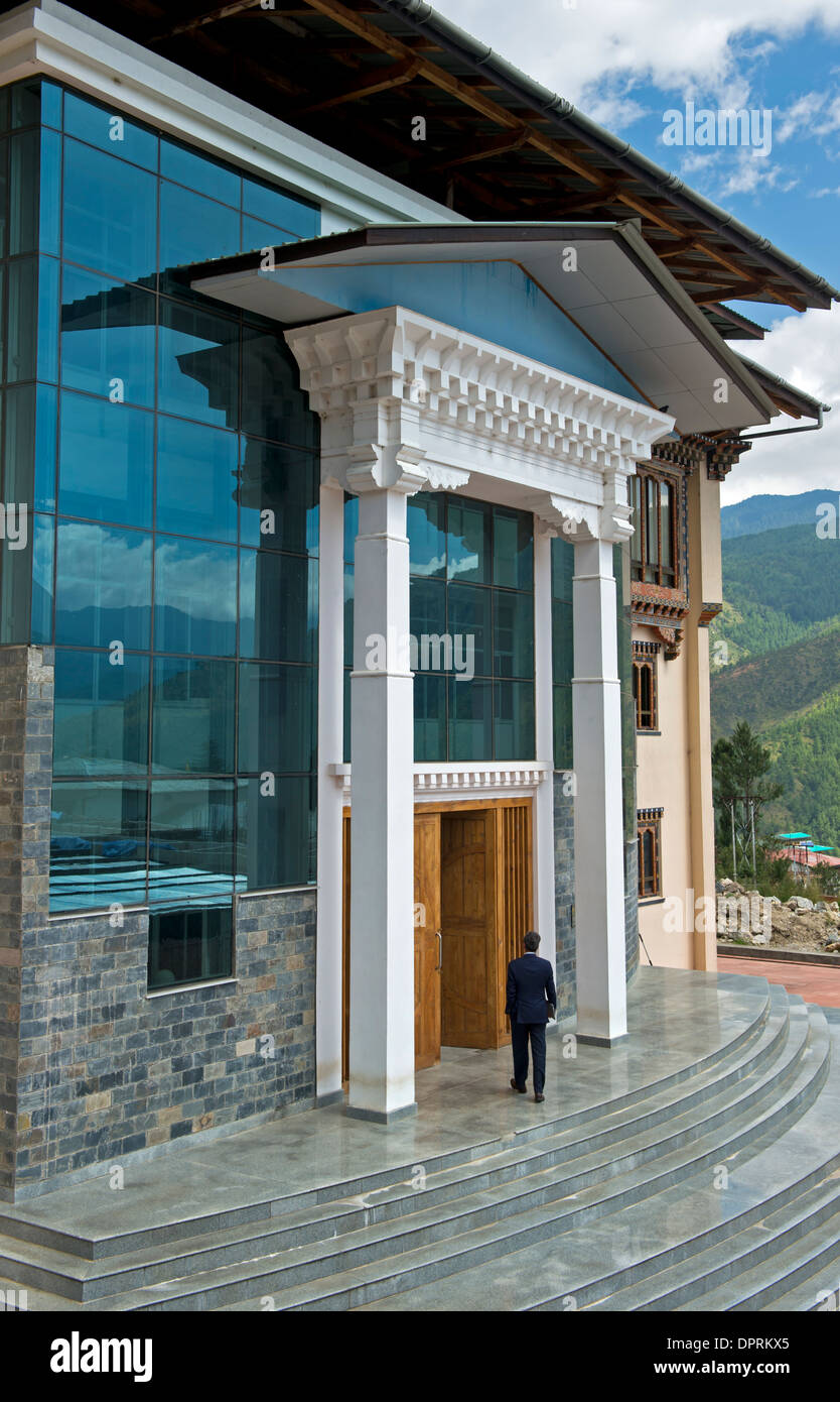 Sitz der königlichen Universität von Bhutan, Thimphu, Bhutan Stockfoto