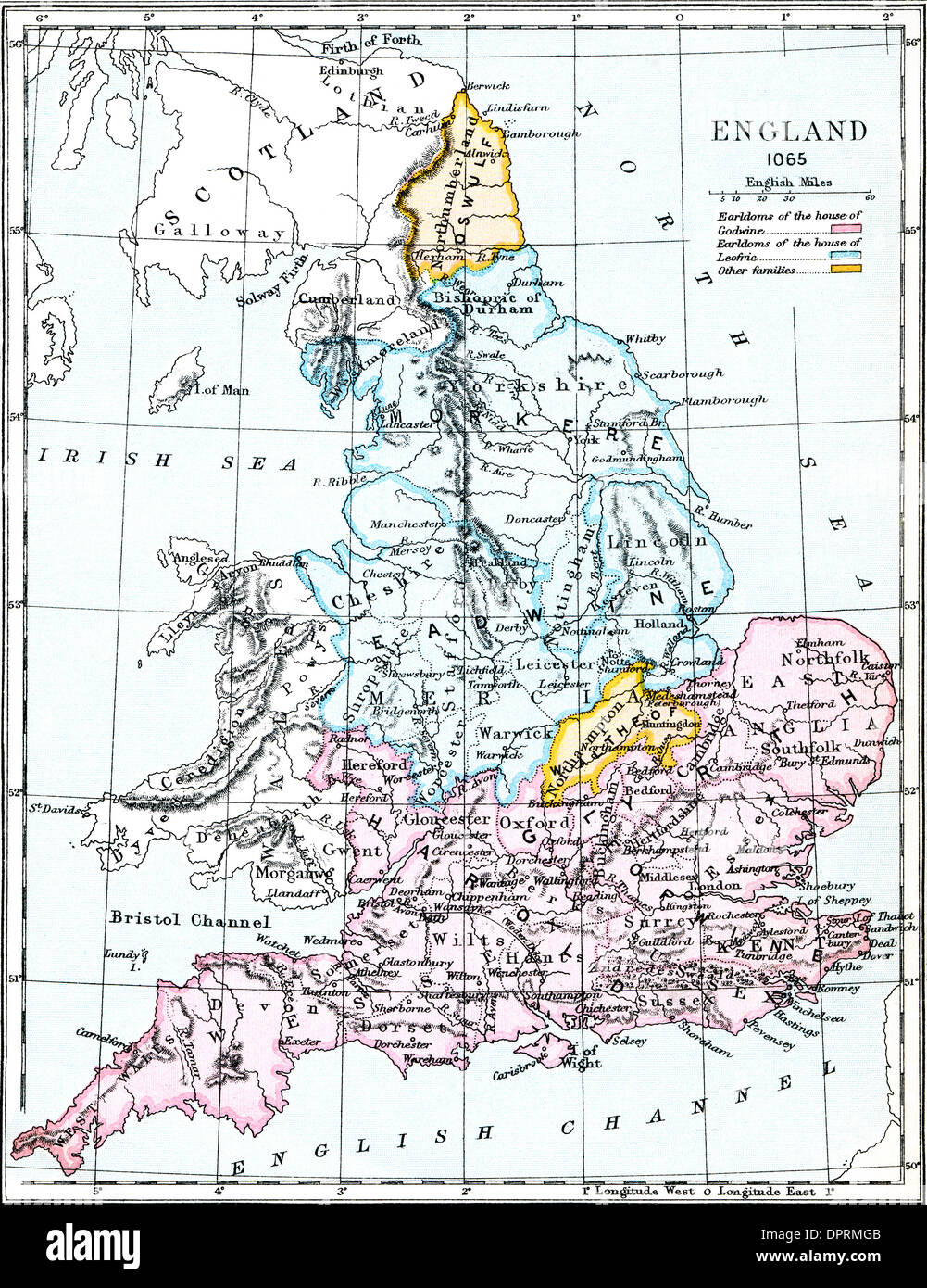 Antike karte von england Stockfotos und -bilder Kaufen - Alamy