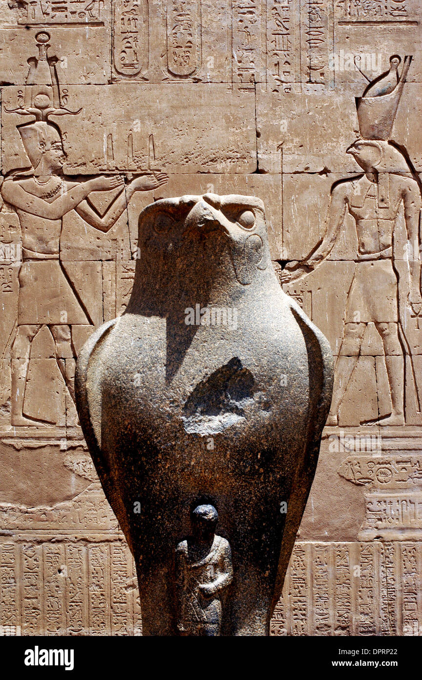 30. Dezember 2008 - Kairo, Ägypten - Edfu Tempel, Edfu, Ägypten. (Kredit-Bild: © Rafael Ben-Ari/Chamäleons Auge/ZUMA Press) Einschränkungen: Unbekanntes Datum! Stockfoto