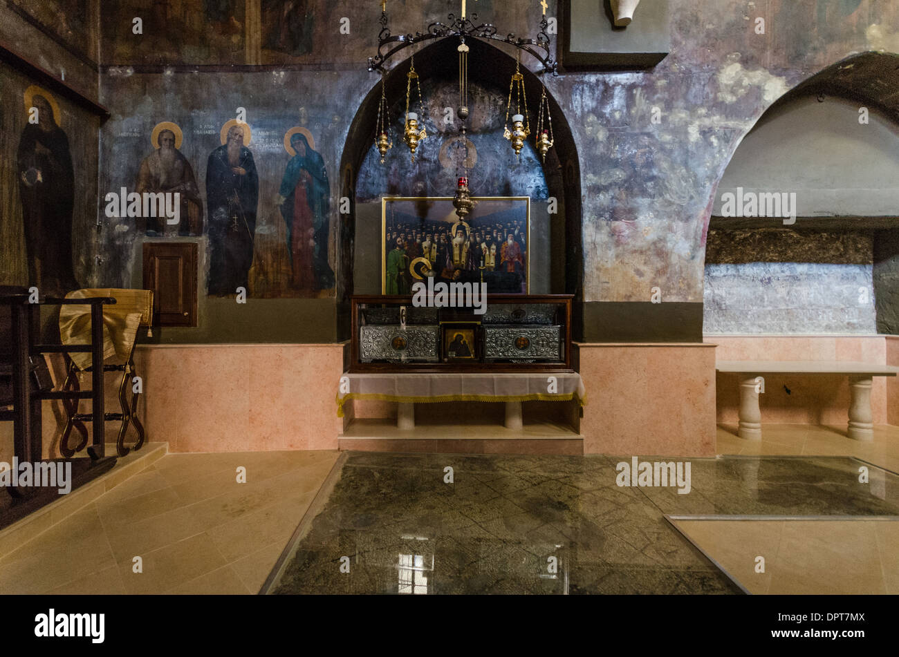 Alte St.-Georgs Kloster in der Judäischen Wüste Stockfoto