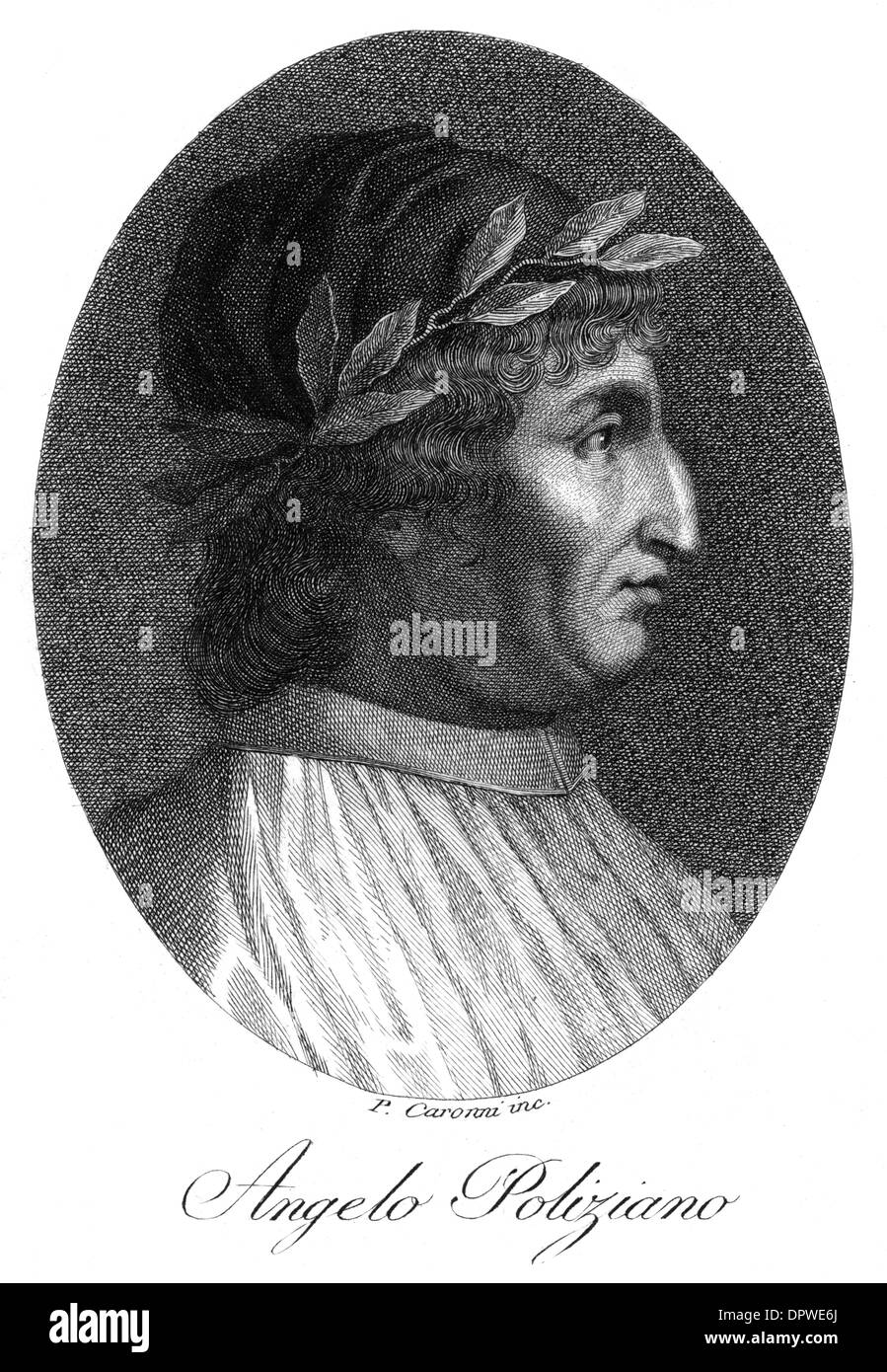 ANGELO POLIZIANO - 3 Stockfoto