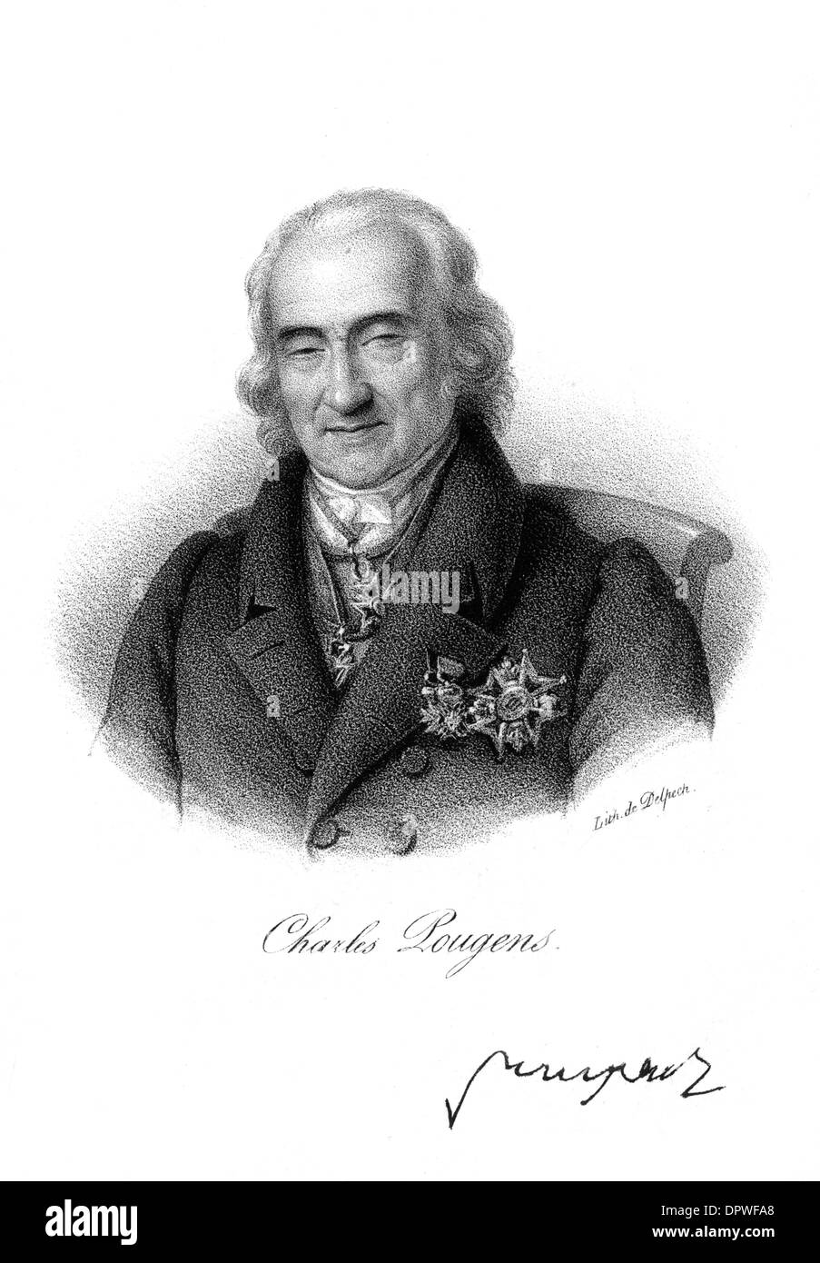 MARIE CHARLES POUGENS Stockfoto