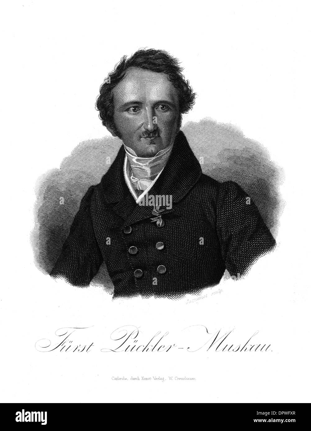 HERMANN PUCKLER-MUSKAU Stockfoto