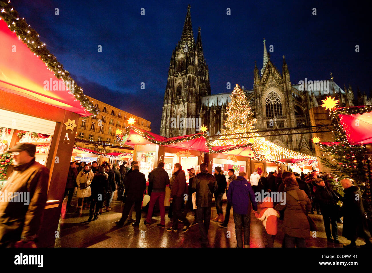 Weihnachten Markt Köln und Dom, Köln (Köln), Deutschland, Europa Stockfoto