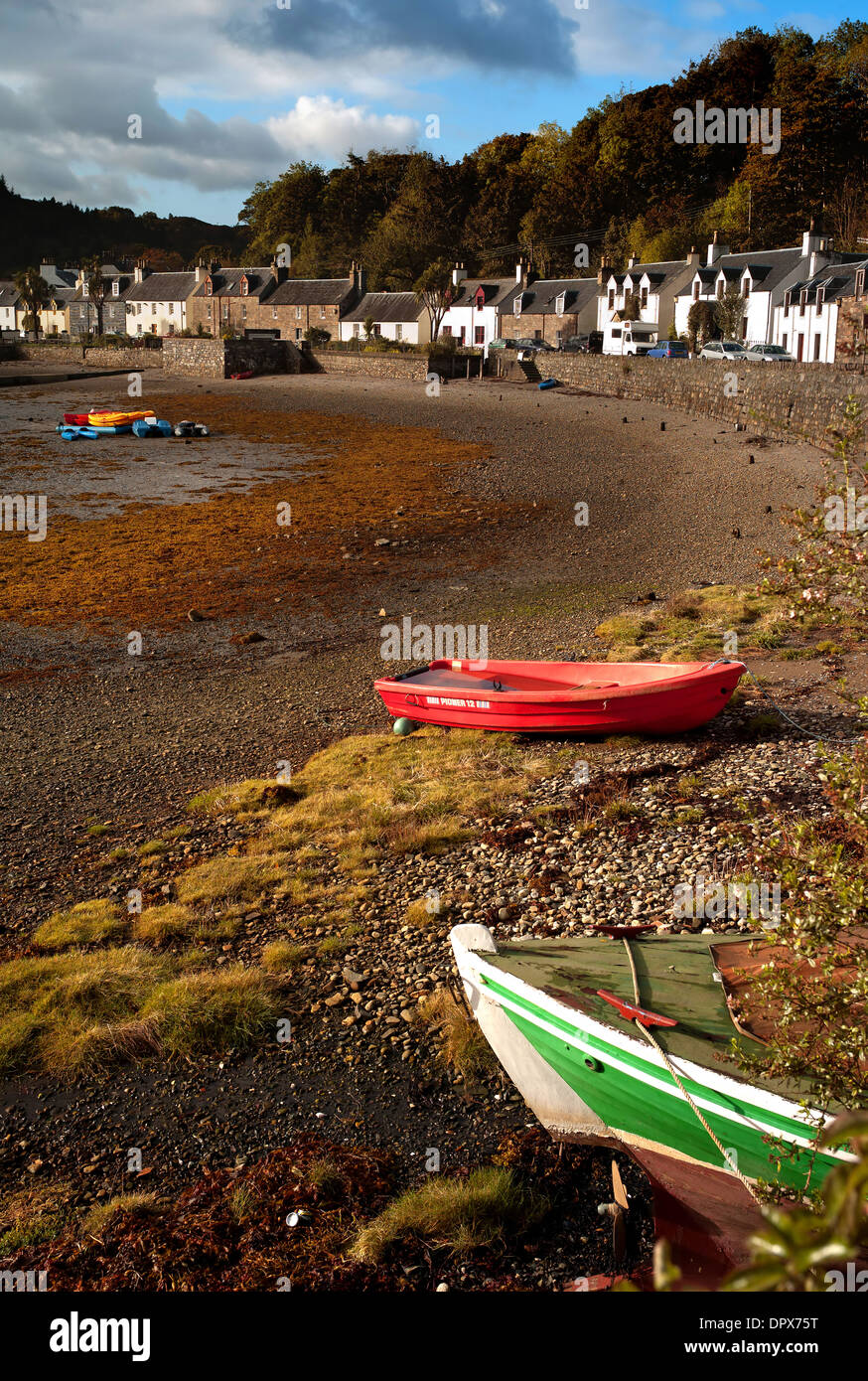 Plockton Dorf, den schottischen highlands Stockfoto