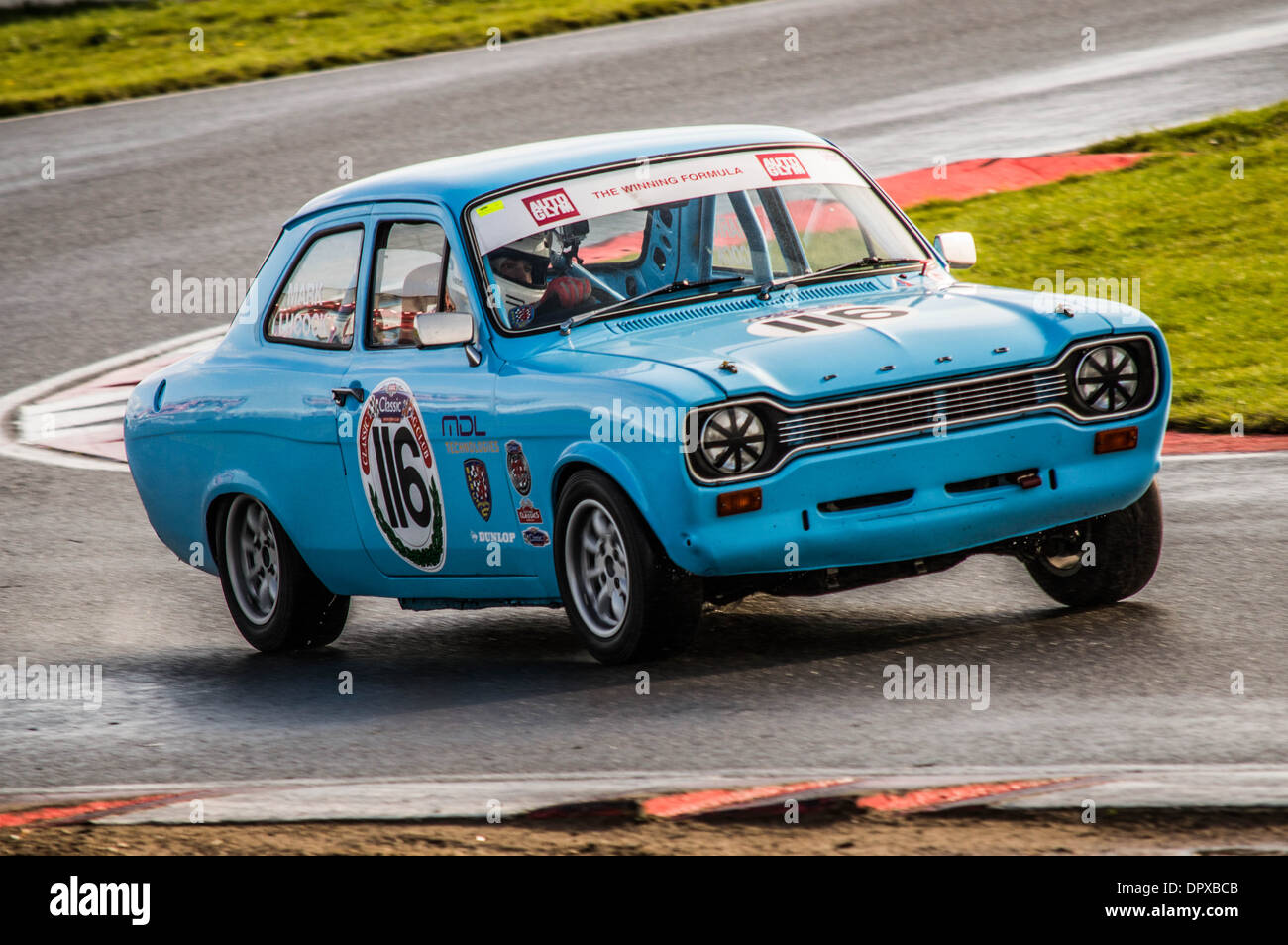 Ford Escort Sport Autos Snetterton Stockfoto