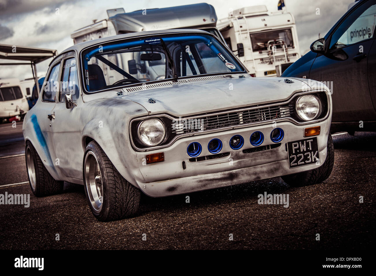Ford Escort Classic Sport Cars Snetterton Stockfoto
