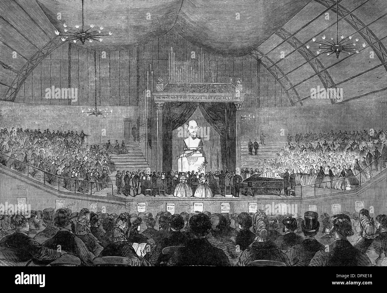Shakespeare-Gedenkfeier 1864 Stockfoto