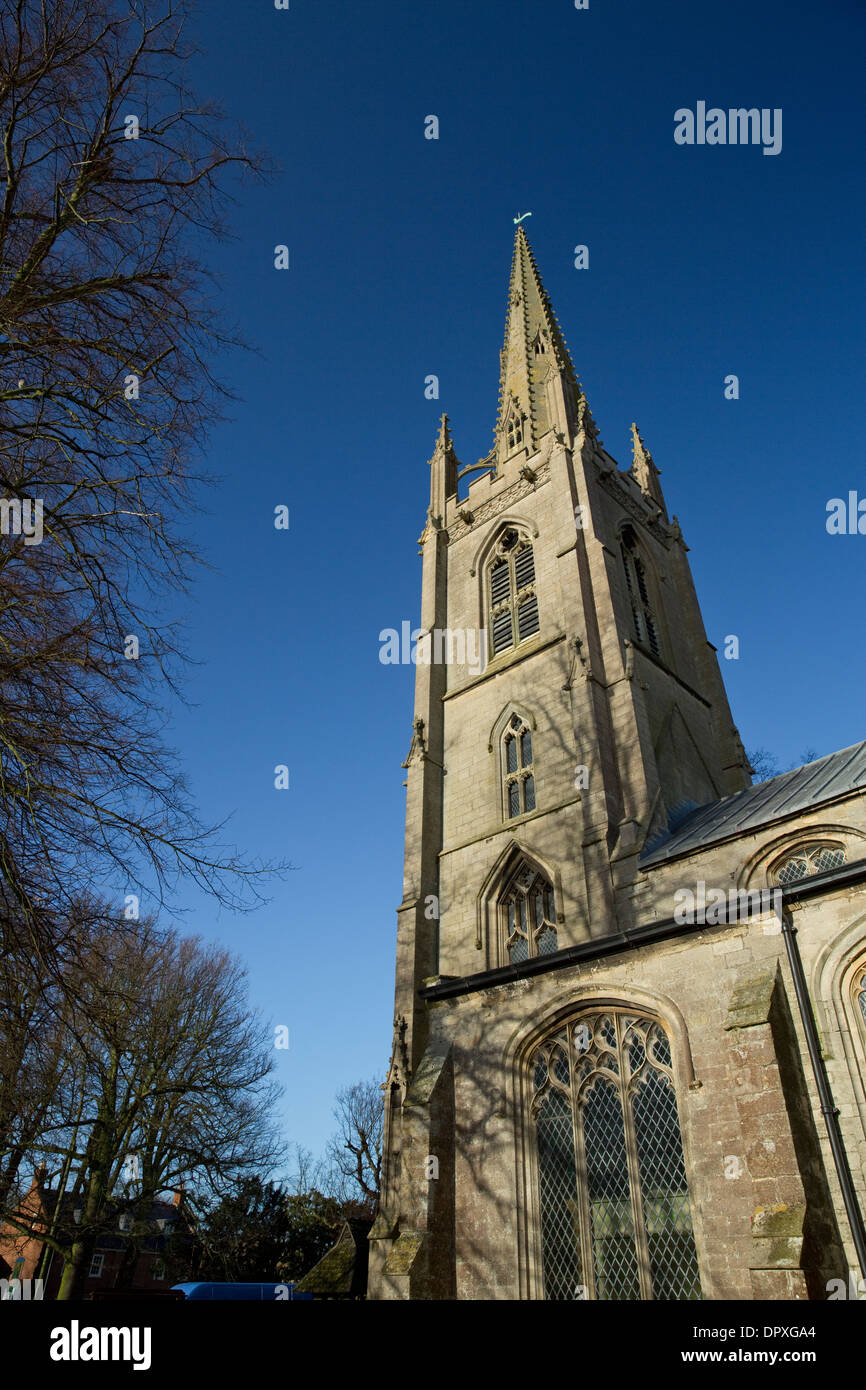 Allerheiligen Kirche, Moulton, Süd-Holland, Lincolnshire, Großbritannien Stockfoto