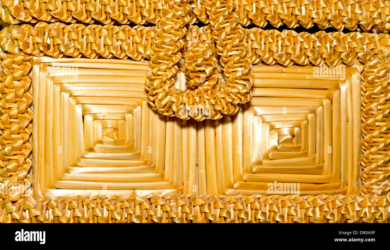 Gewebte Stroh. Stockfoto