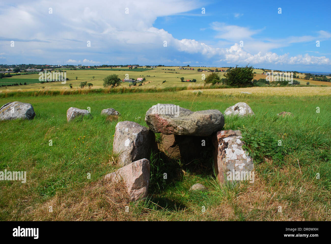 Aero-Insel, historische Grab auf Lindsbjerg, Fyn, Dänemark, Skandinavien, Europa Stockfoto