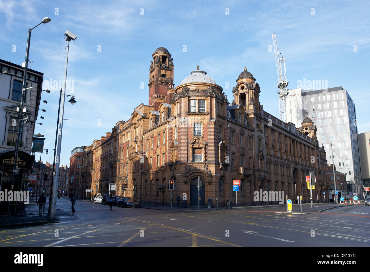London Straße Feuerwache in Manchester UK Stockfoto