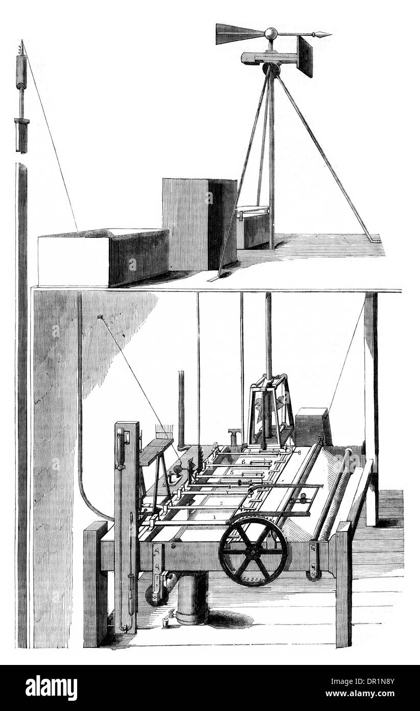 Dolland das selbst registrieren atmosphärischen Recorder ca. 1889 Stockfoto