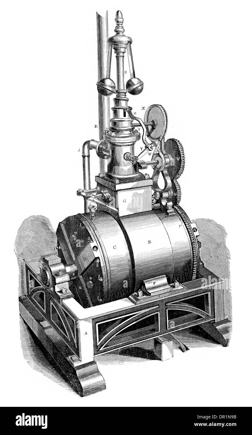 Bristols Rotary statische Dampfmaschine Stockfoto